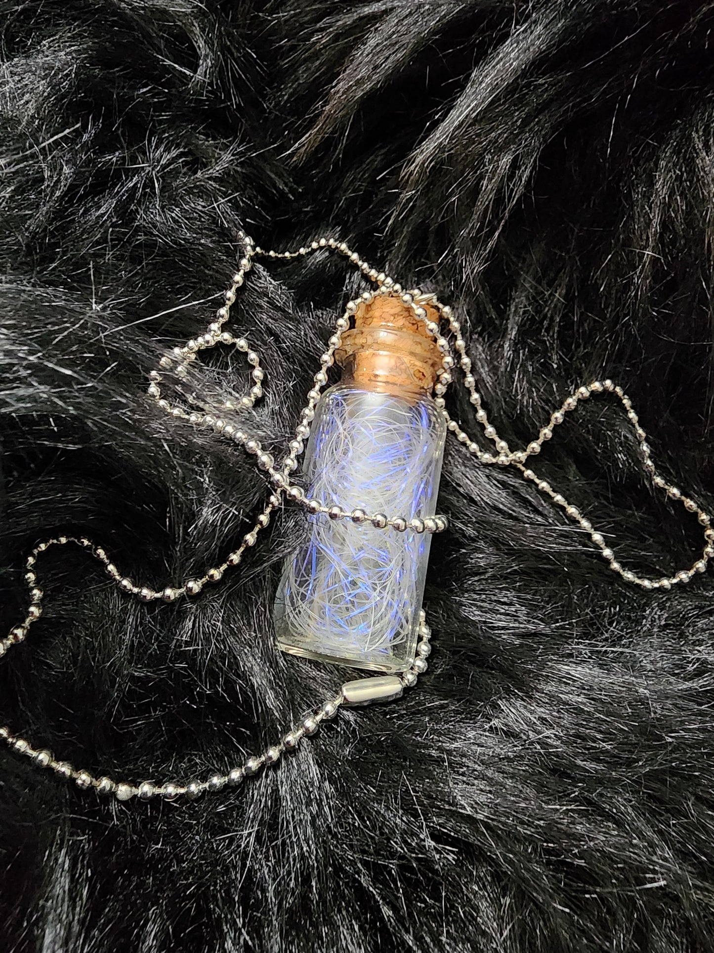 Unicorn Hair Potion Charm with Ball Necklace