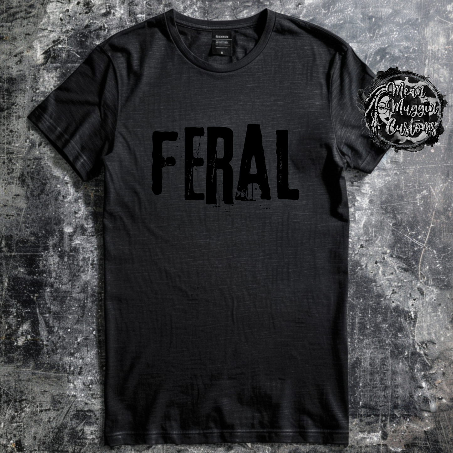 Custom Feral Mood Graphic Tee Grunge Gothic Emo Kid Men Women Unisex T Shirt Anxiety Mental Health