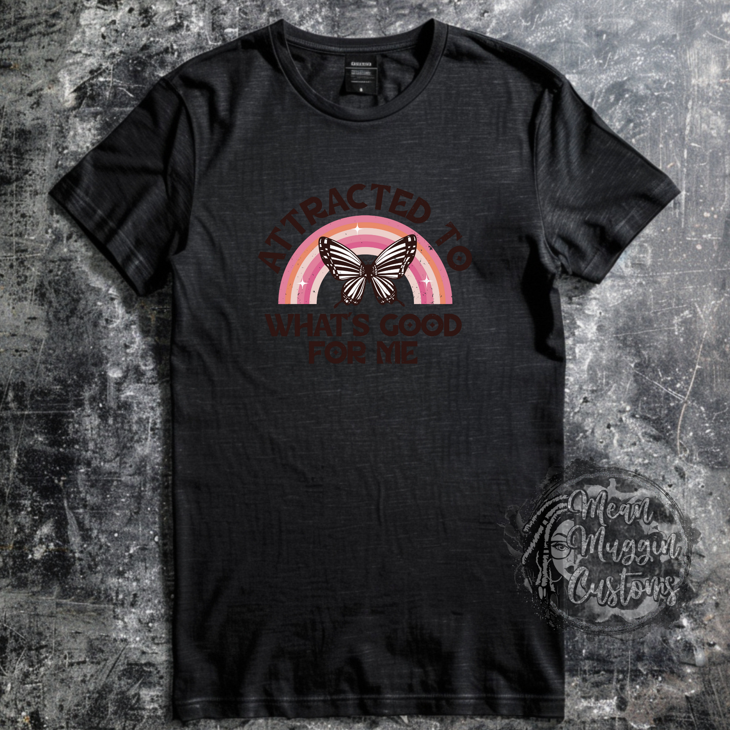 Custom Attracted What's Good for Me Graphic Tee Grunge Gothic Emo Kid Men Women Unisex T Shirt