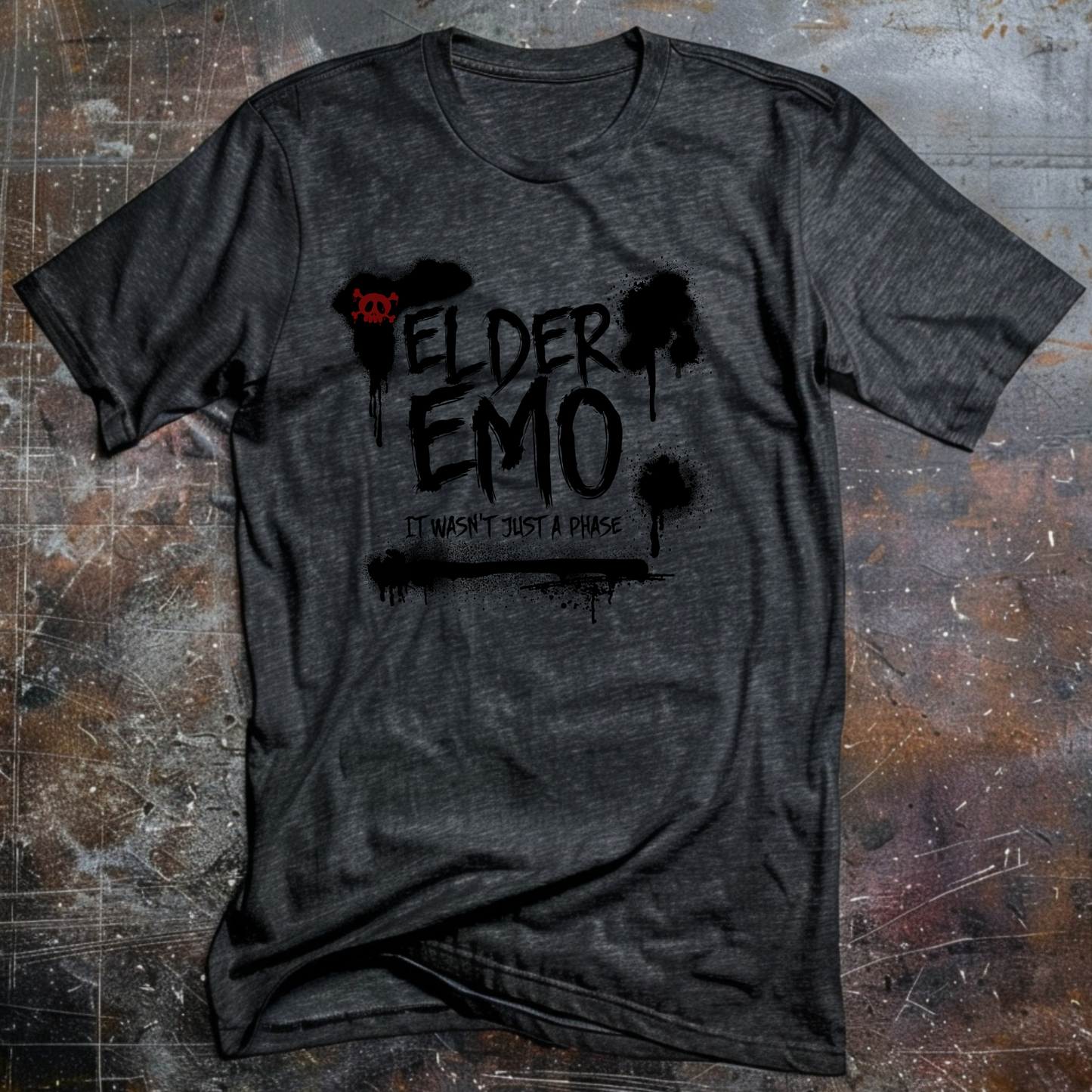 Custom Elder Emo It Wasn't Just a Phase Graphic Tee Grunge Gothic Emo Kid T Shirt