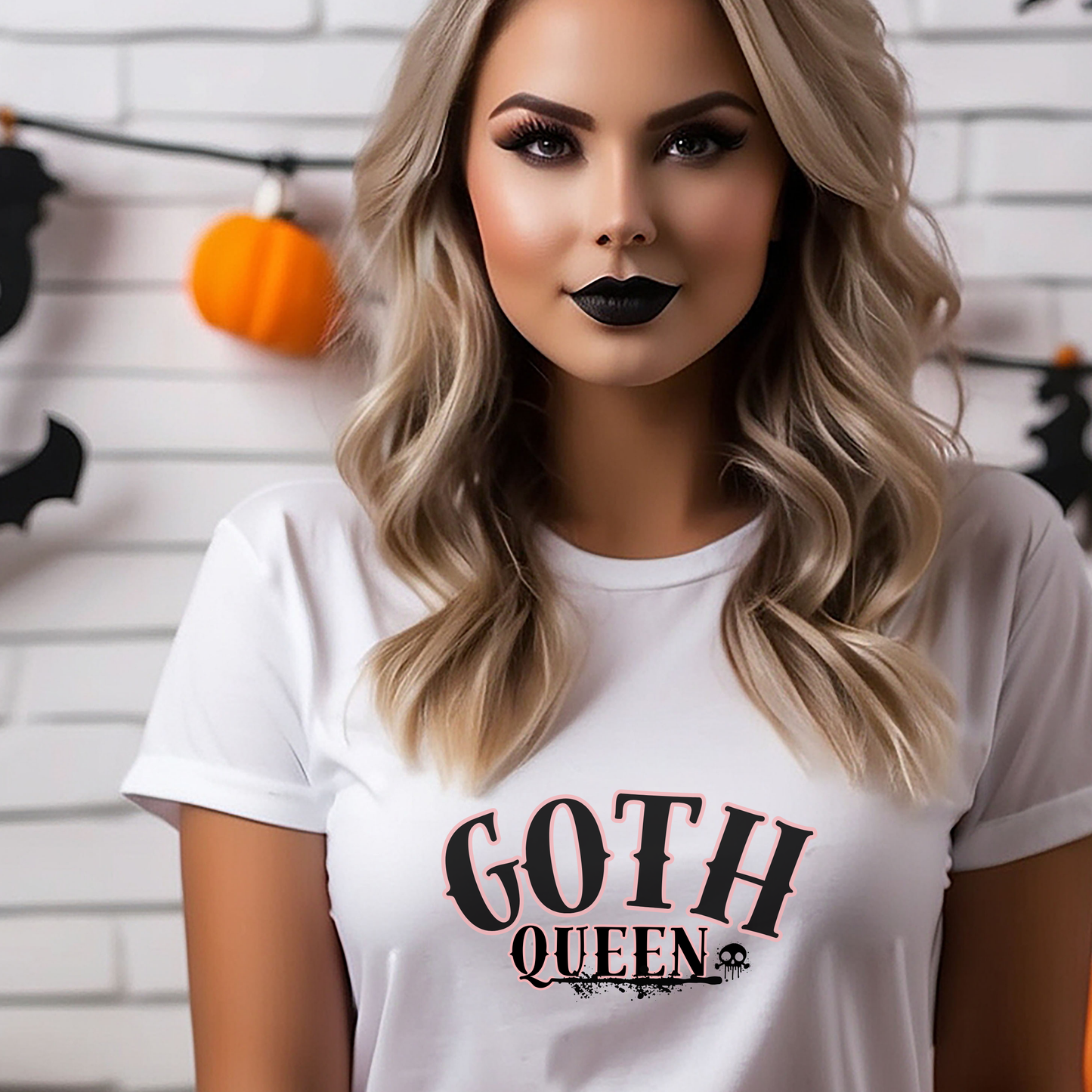 Custom Goth Queen Graphic Tee Grunge Gothic Emo Kid T Shirt