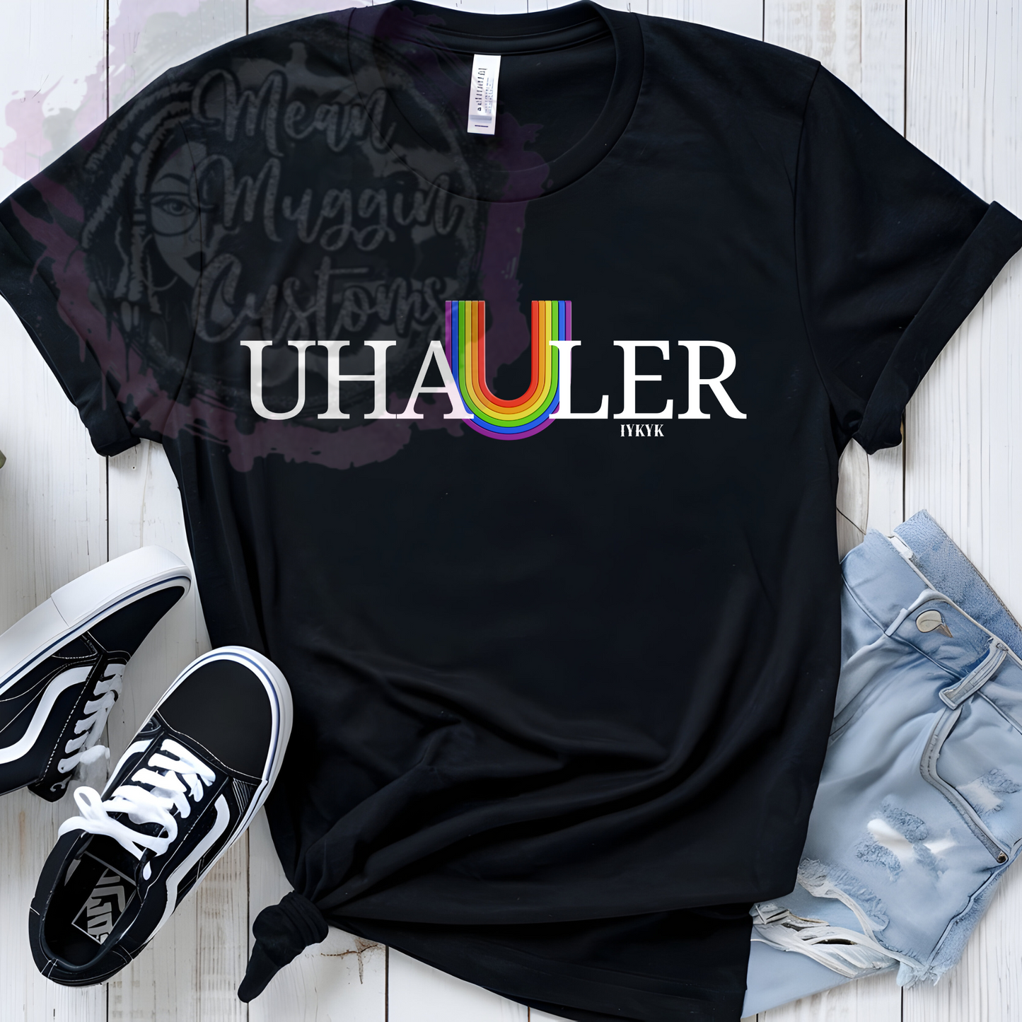 Custom Uhauler Pride LGBTQ Graphic Tee Grunge Gothic Emo Kid T Shirt lesbian Gay Queer