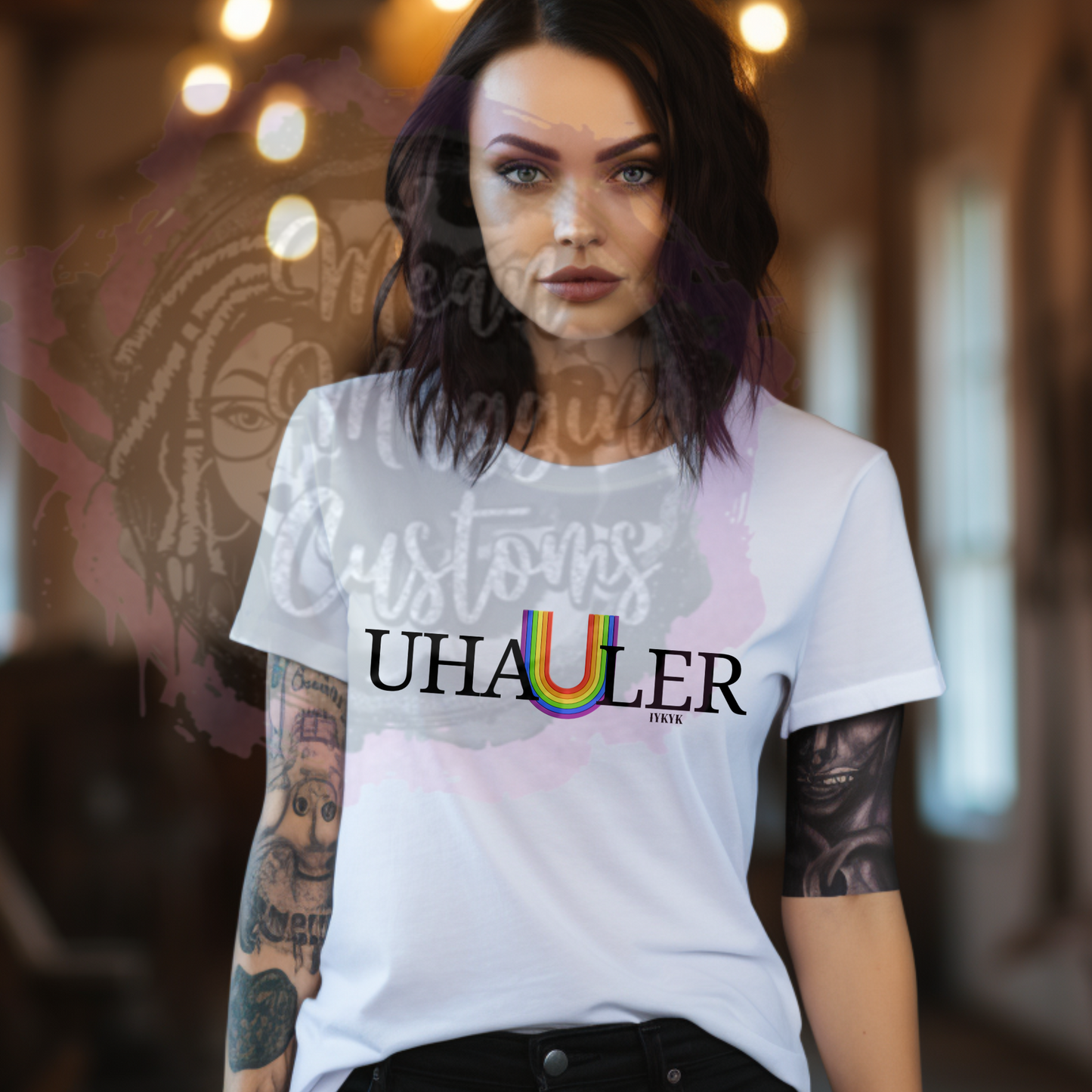 Custom Uhauler Pride LGBTQ Graphic Tee Grunge Gothic Emo Kid T Shirt lesbian Gay Queer