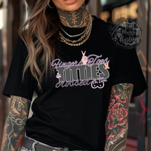 Load image into Gallery viewer, Custom Fingers Toes and Titties Crossed is How I&#39;m livin Graphic Tee Grunge Gothic Emo Kid Men Women Unisex T Shirt
