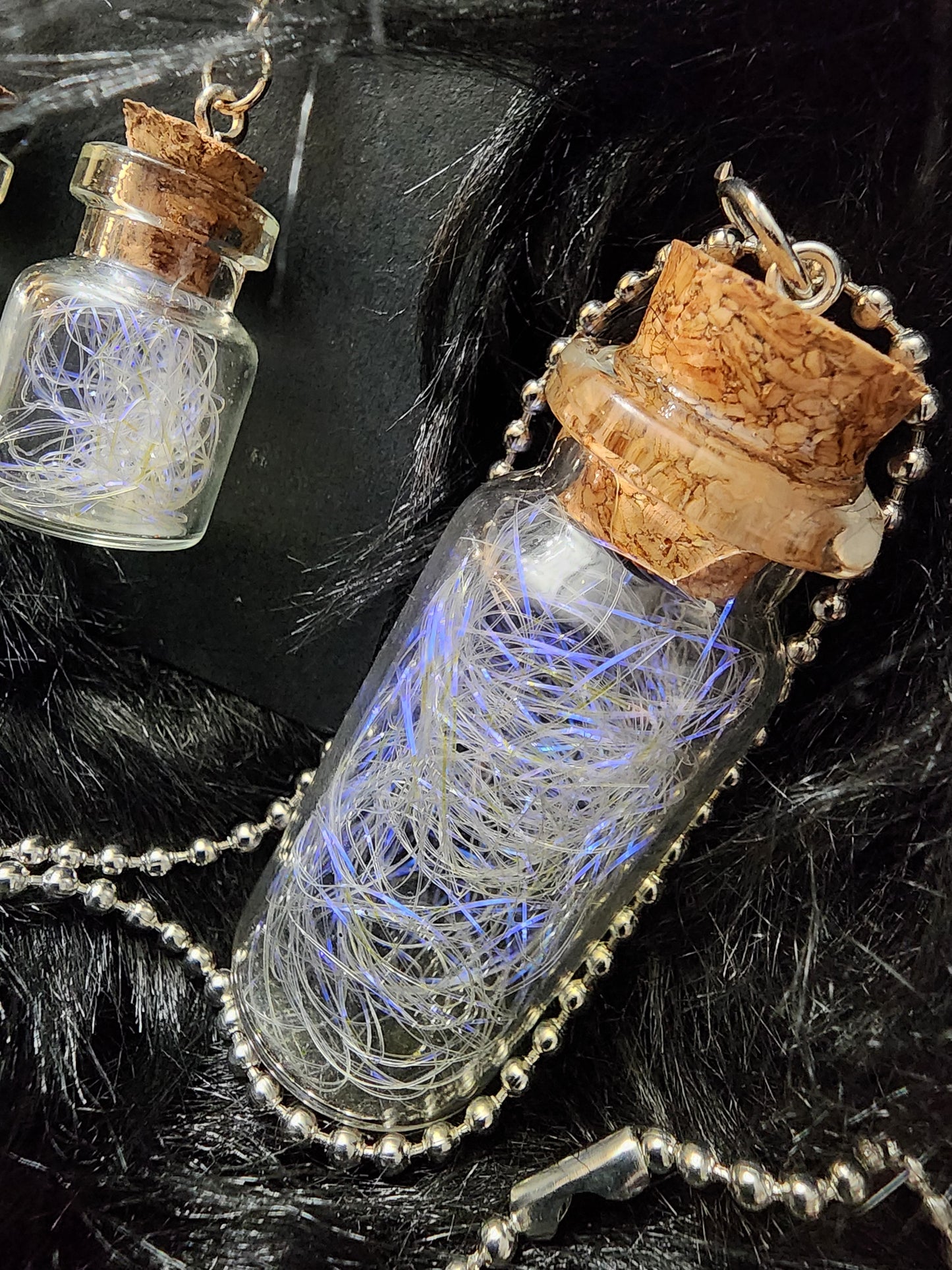 Unicorn Hair Potion Charm with Ball Necklace