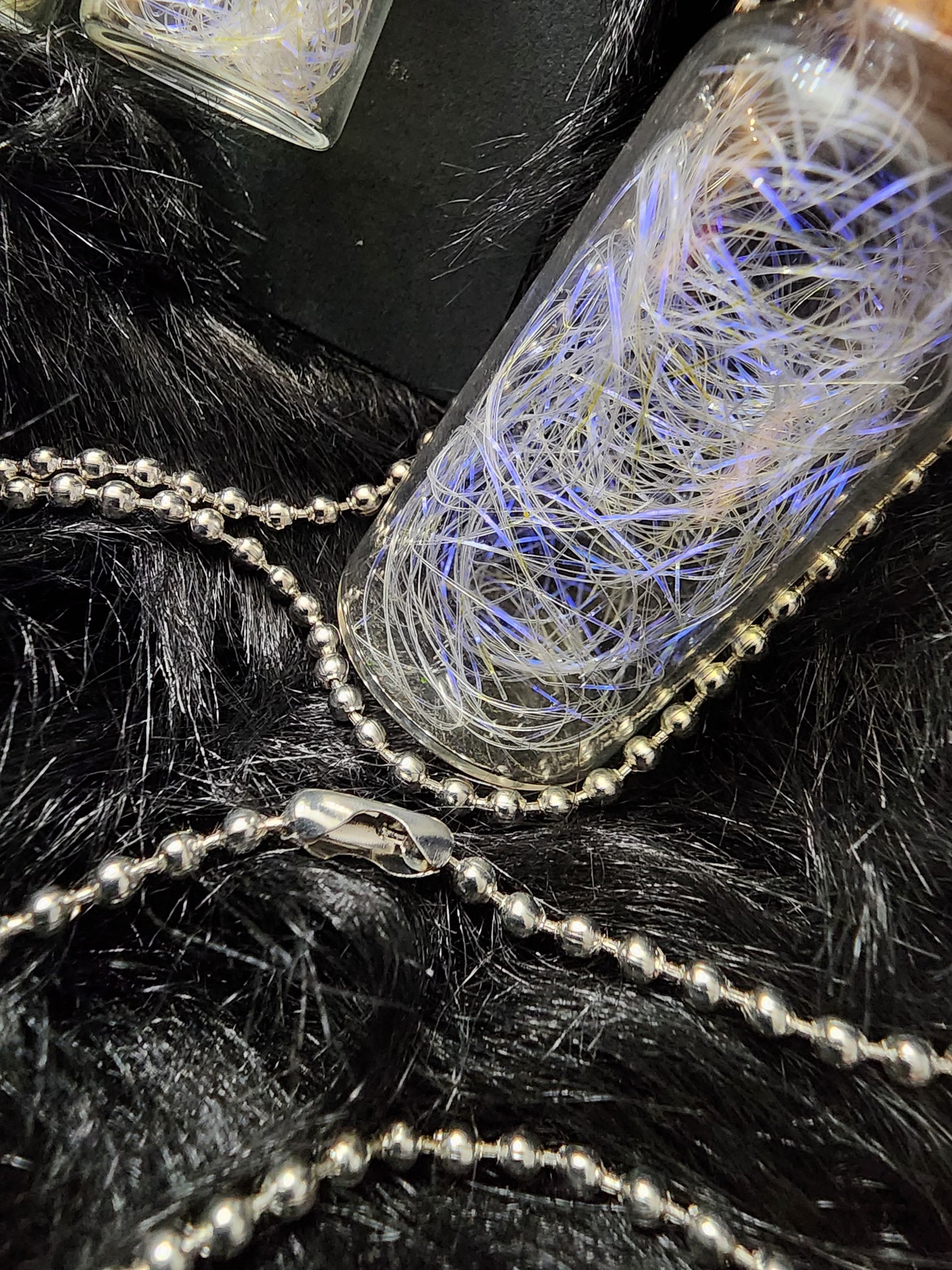 Unicorn Hair Potion Charm with Ball Necklace
