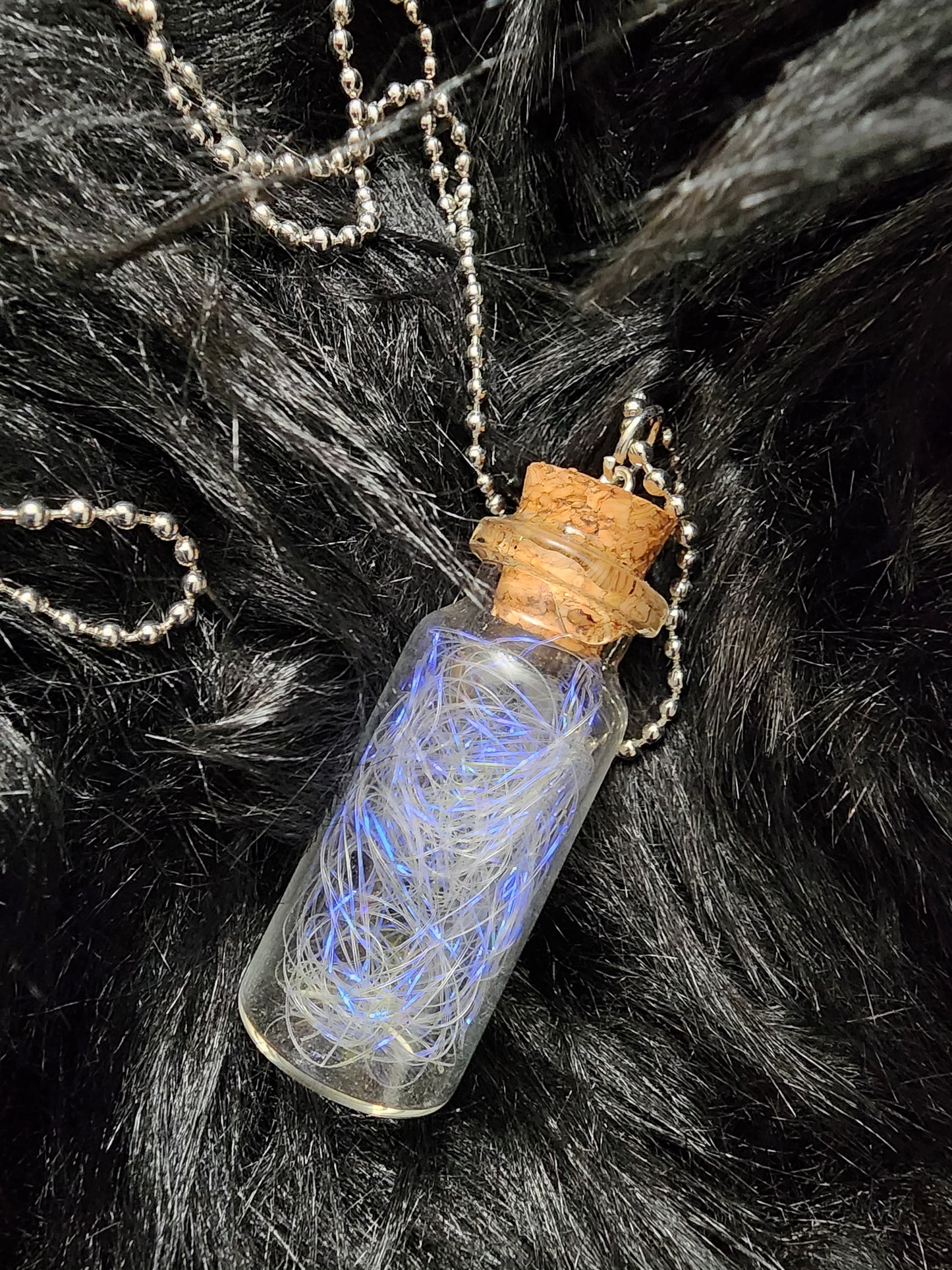 Unicorn Hair Potion Charm with Ball Necklace