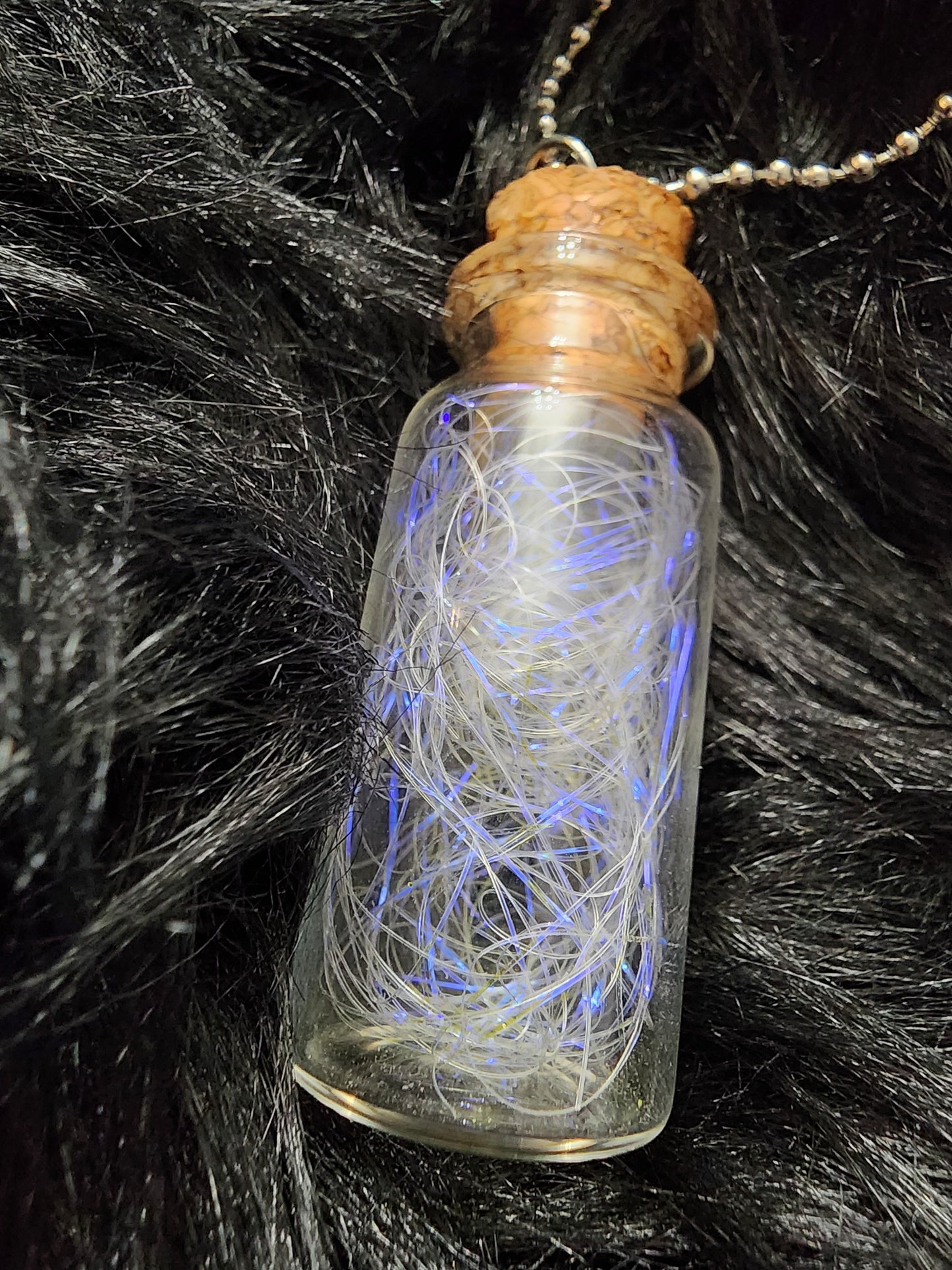 Unicorn Hair Potion Charm with Ball Necklace