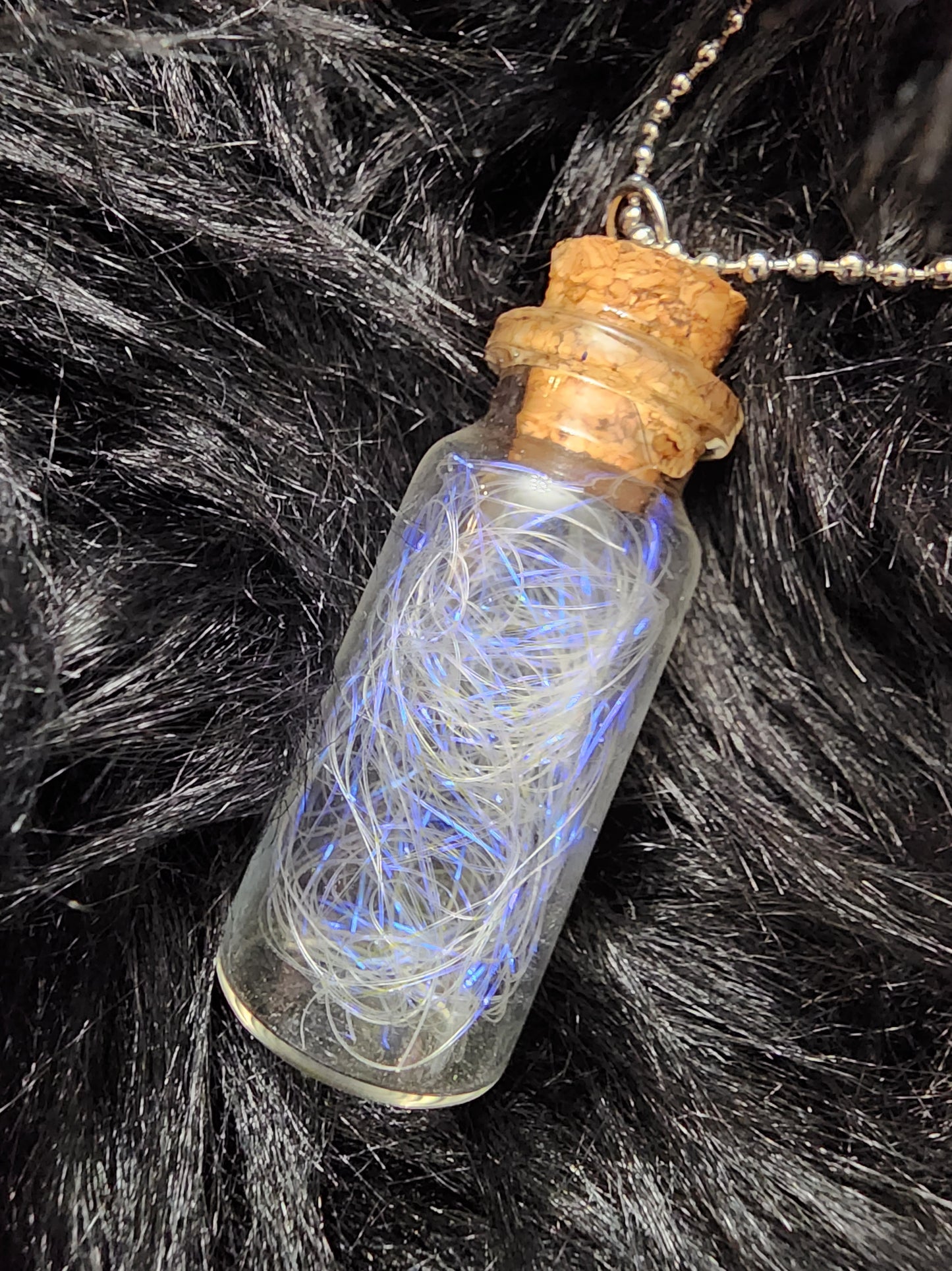 Unicorn Hair Potion Charm with Ball Necklace