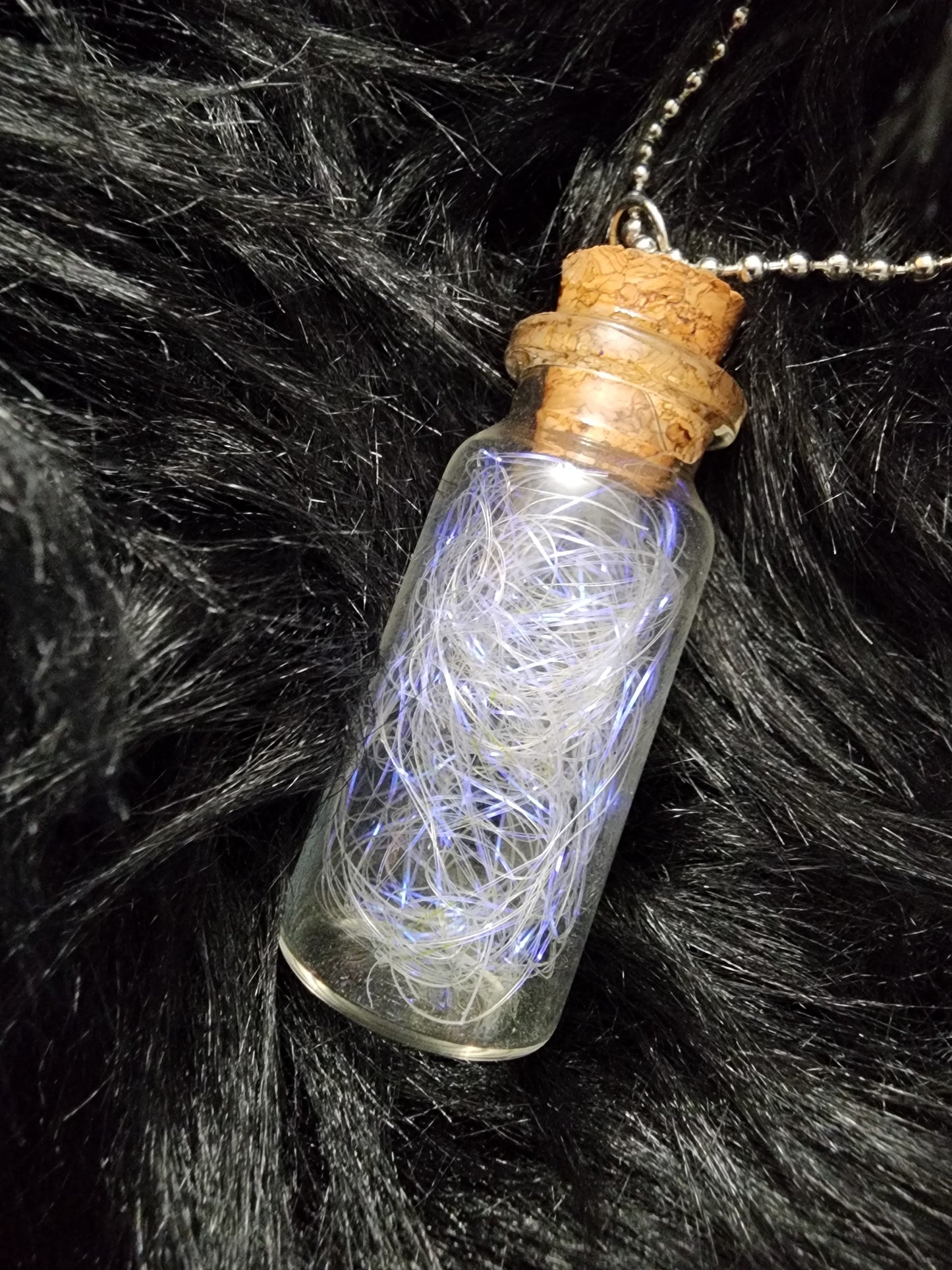Unicorn Hair Potion Charm with Ball Necklace
