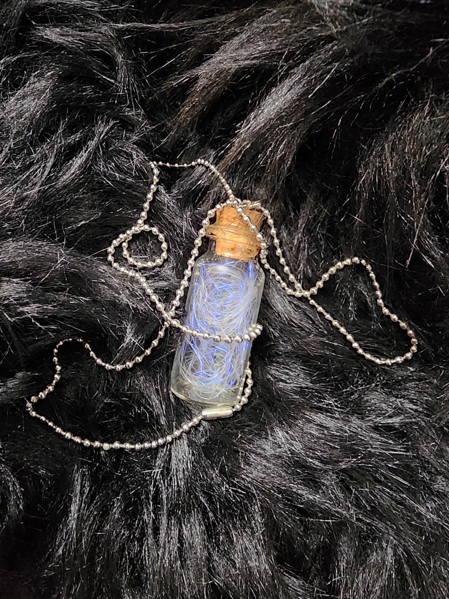 Unicorn Hair Potion Charm with Ball Necklace
