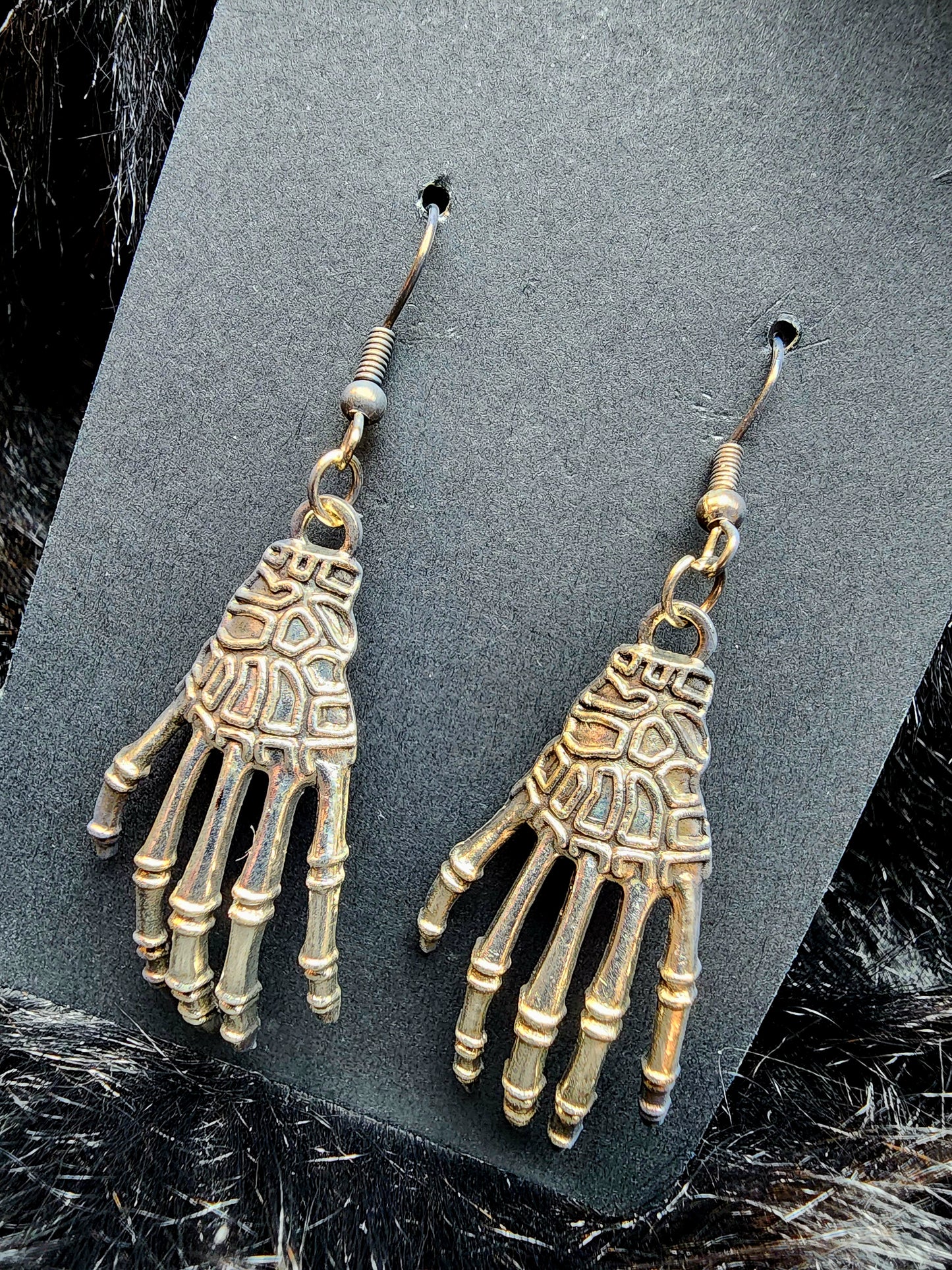 Skeleton Hand Earrings