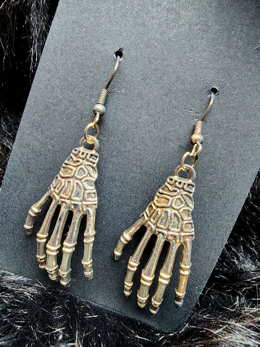 Skeleton Hand Earrings