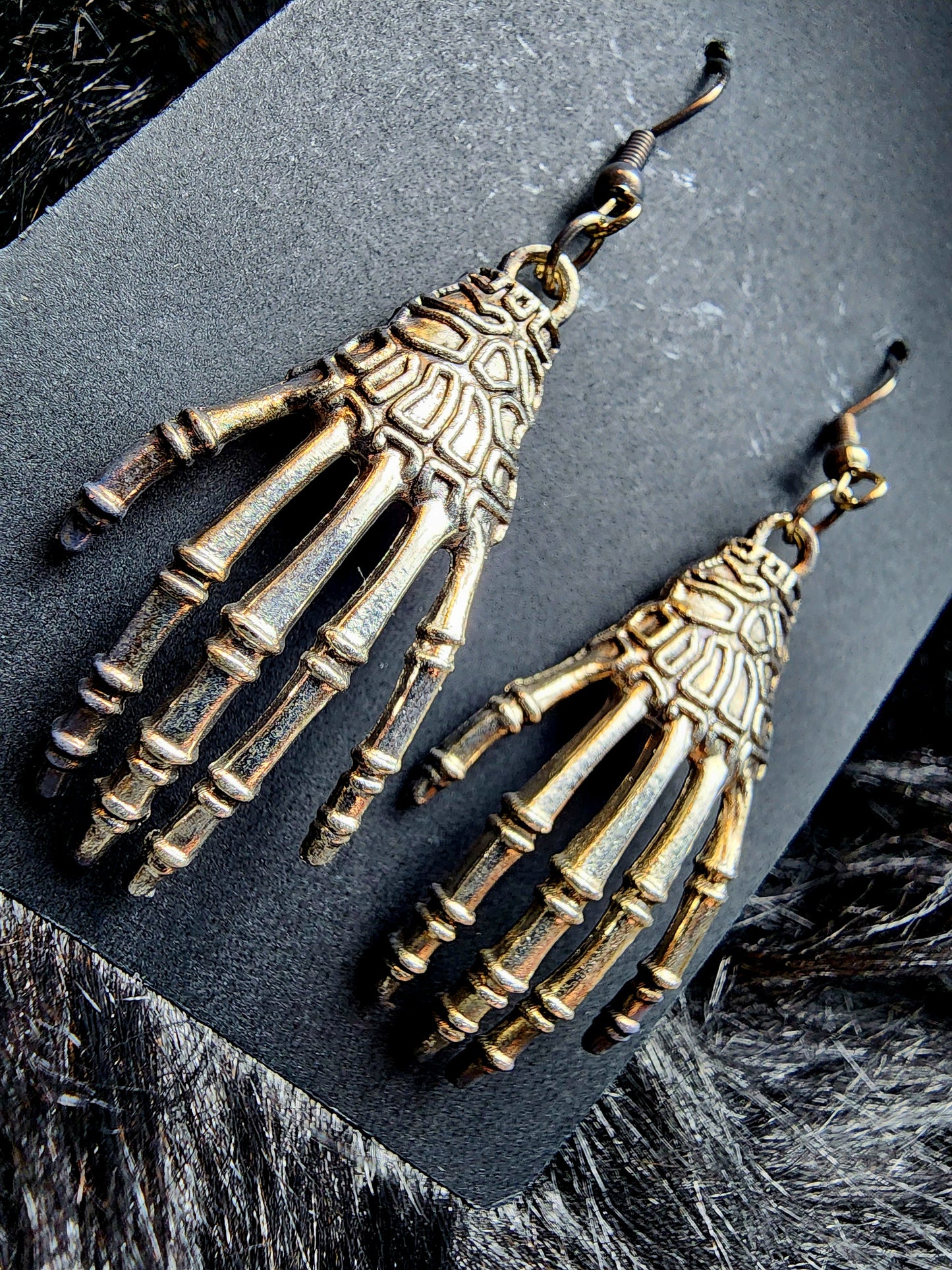 Skeleton Hand Earrings