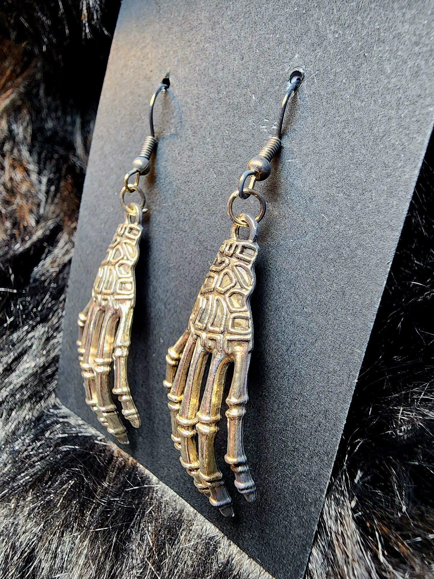 Skeleton Hand Earrings