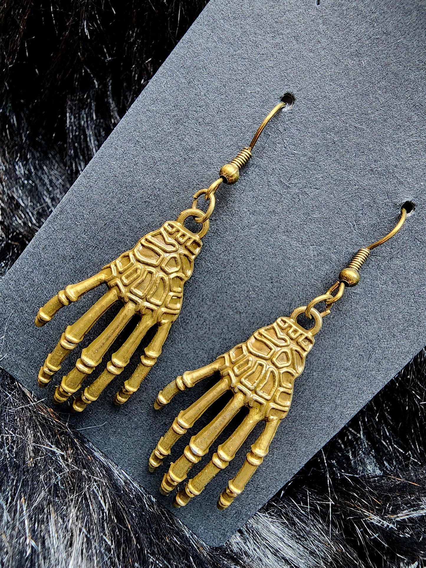 Skeleton Hand Earrings