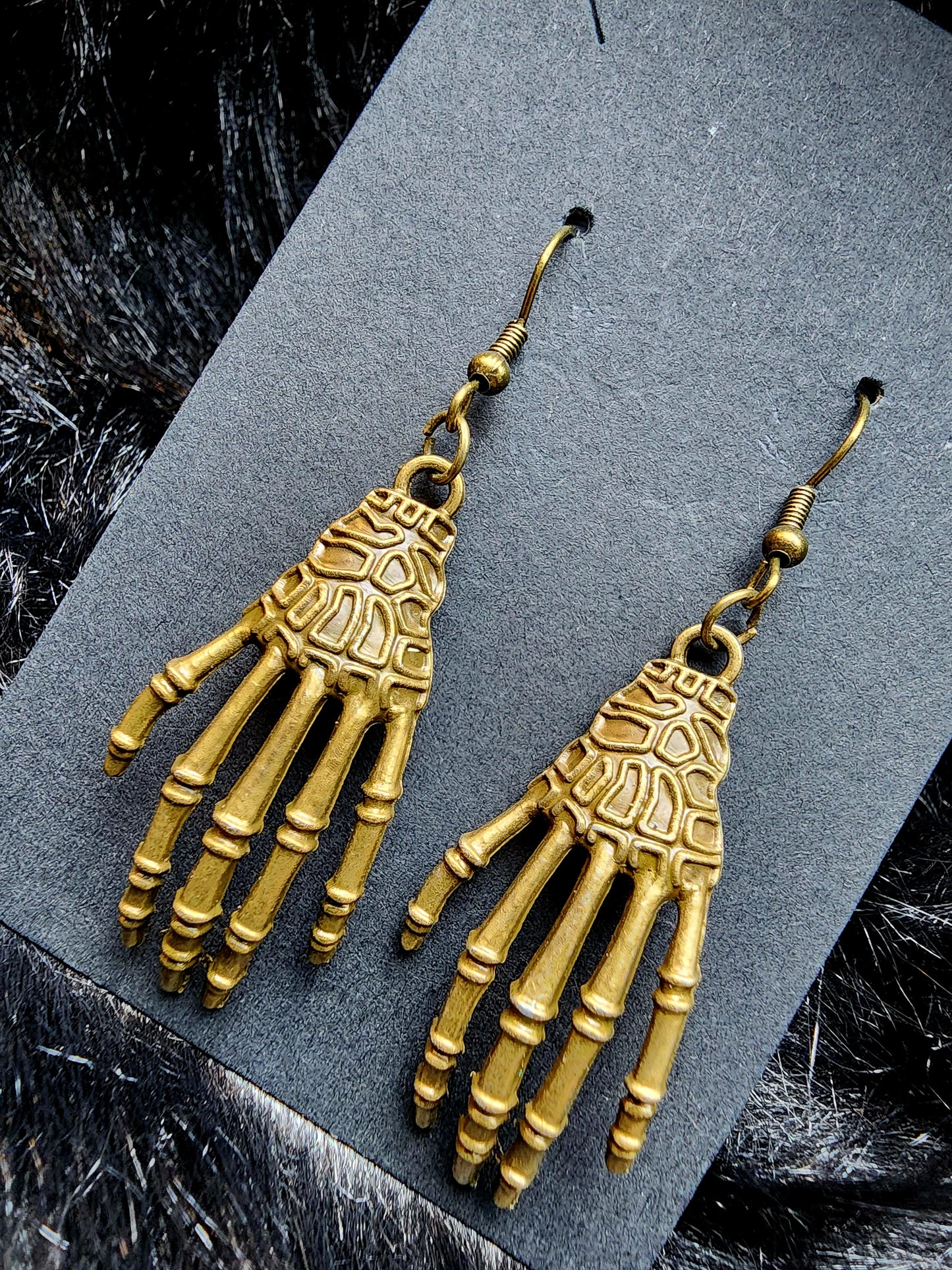 Skeleton Hand Earrings