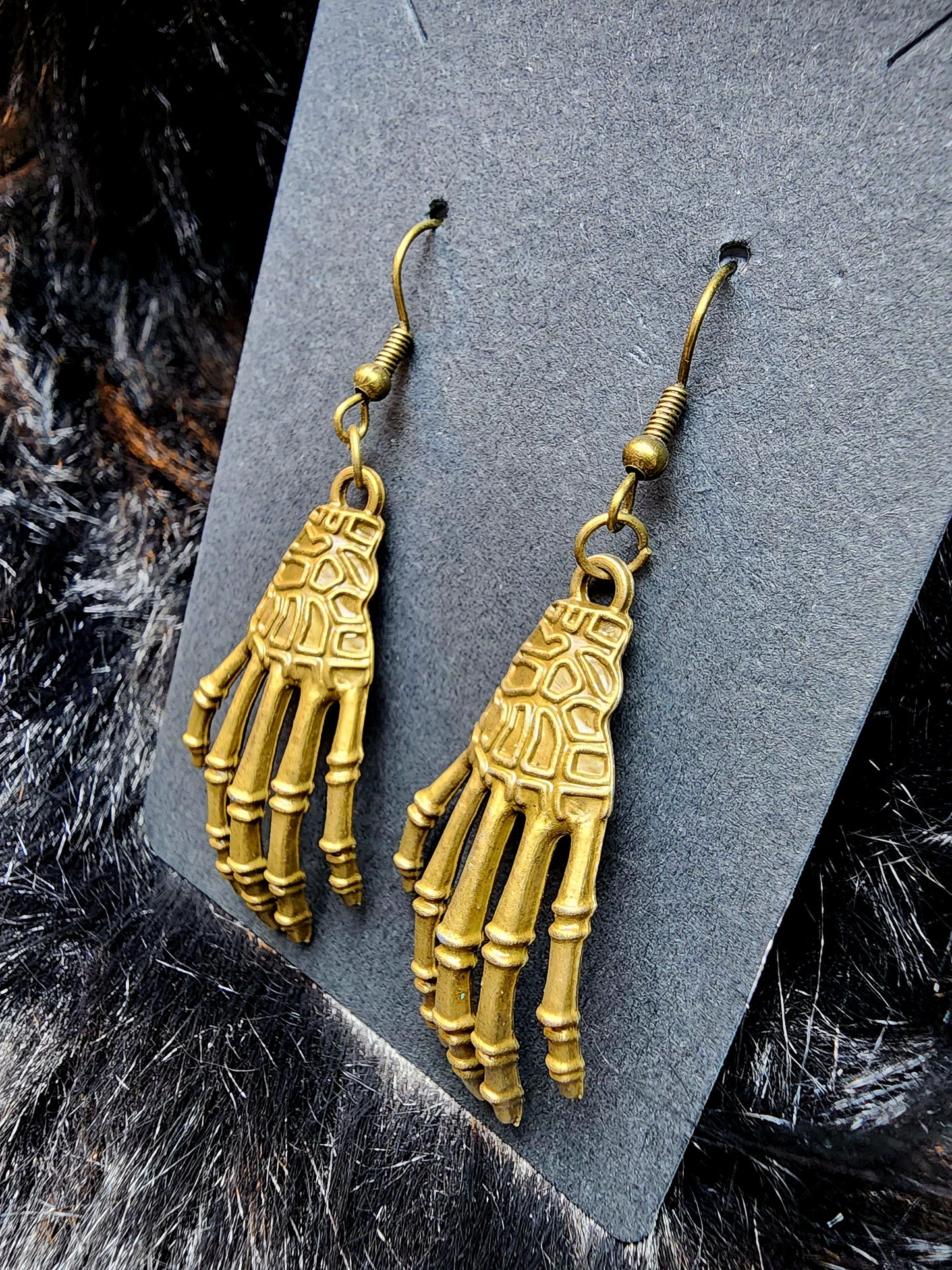 Skeleton Hand Earrings