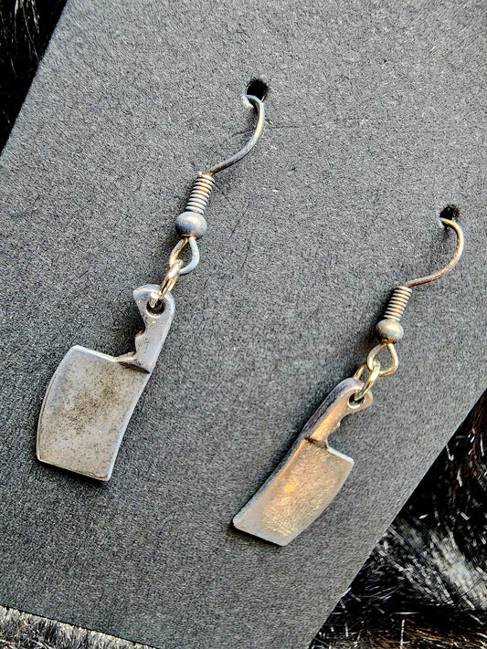Aged Hatchet Earrings