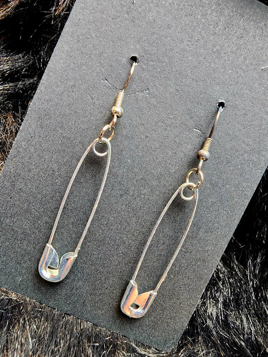 80's Safety Pin Earrings