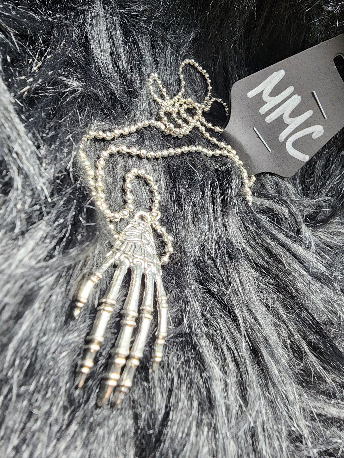 Skeleton Hand Emo Oddities Necklace