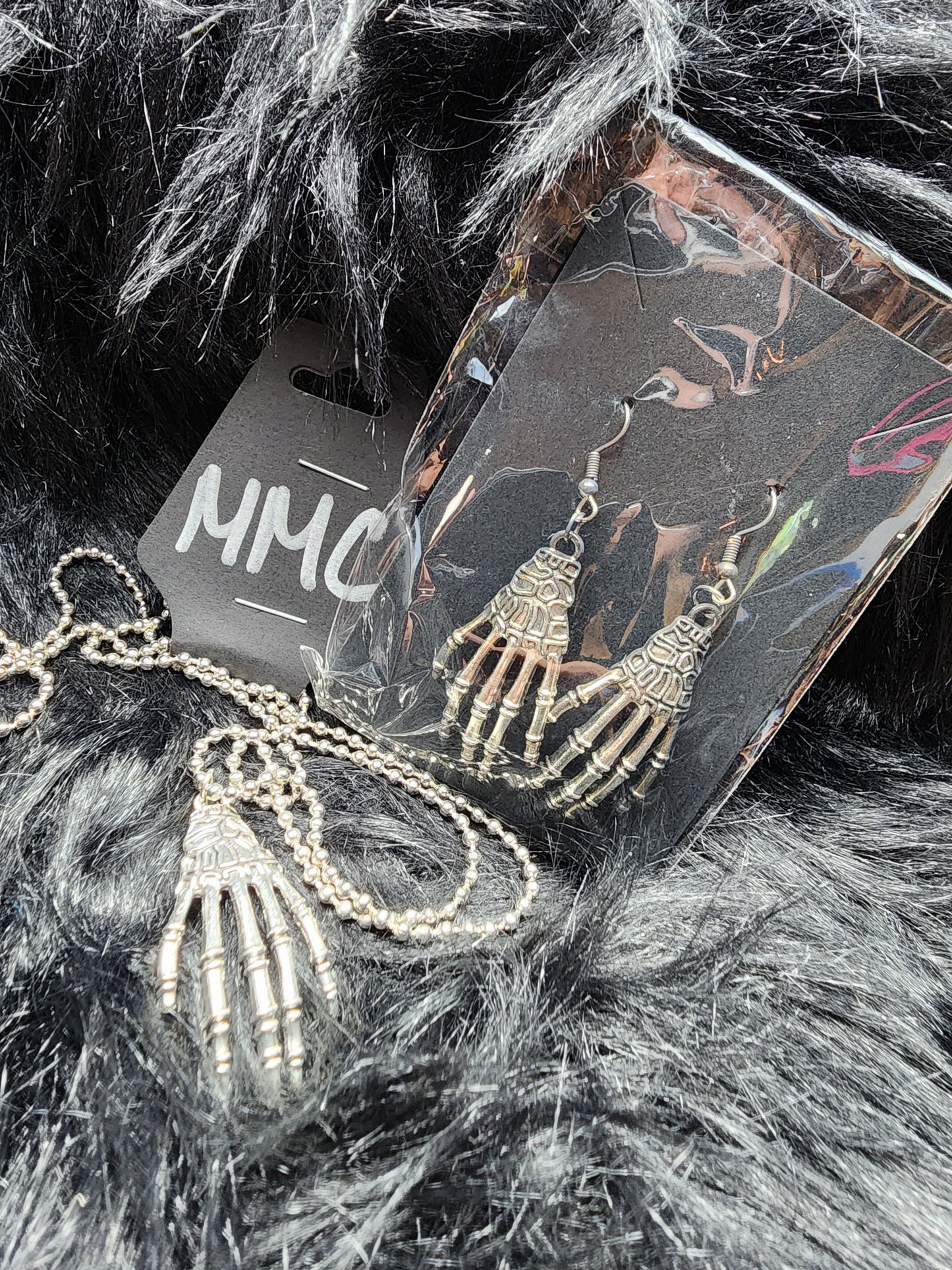 Skeleton Hand Emo Oddities Necklace