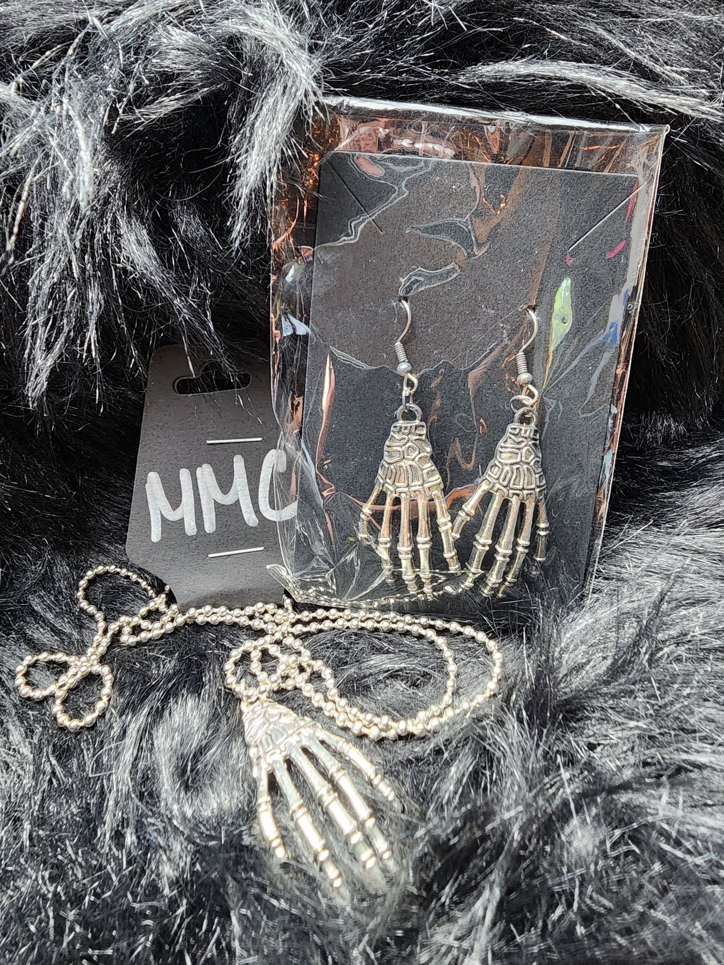 Skeleton Hand Emo Oddities Necklace