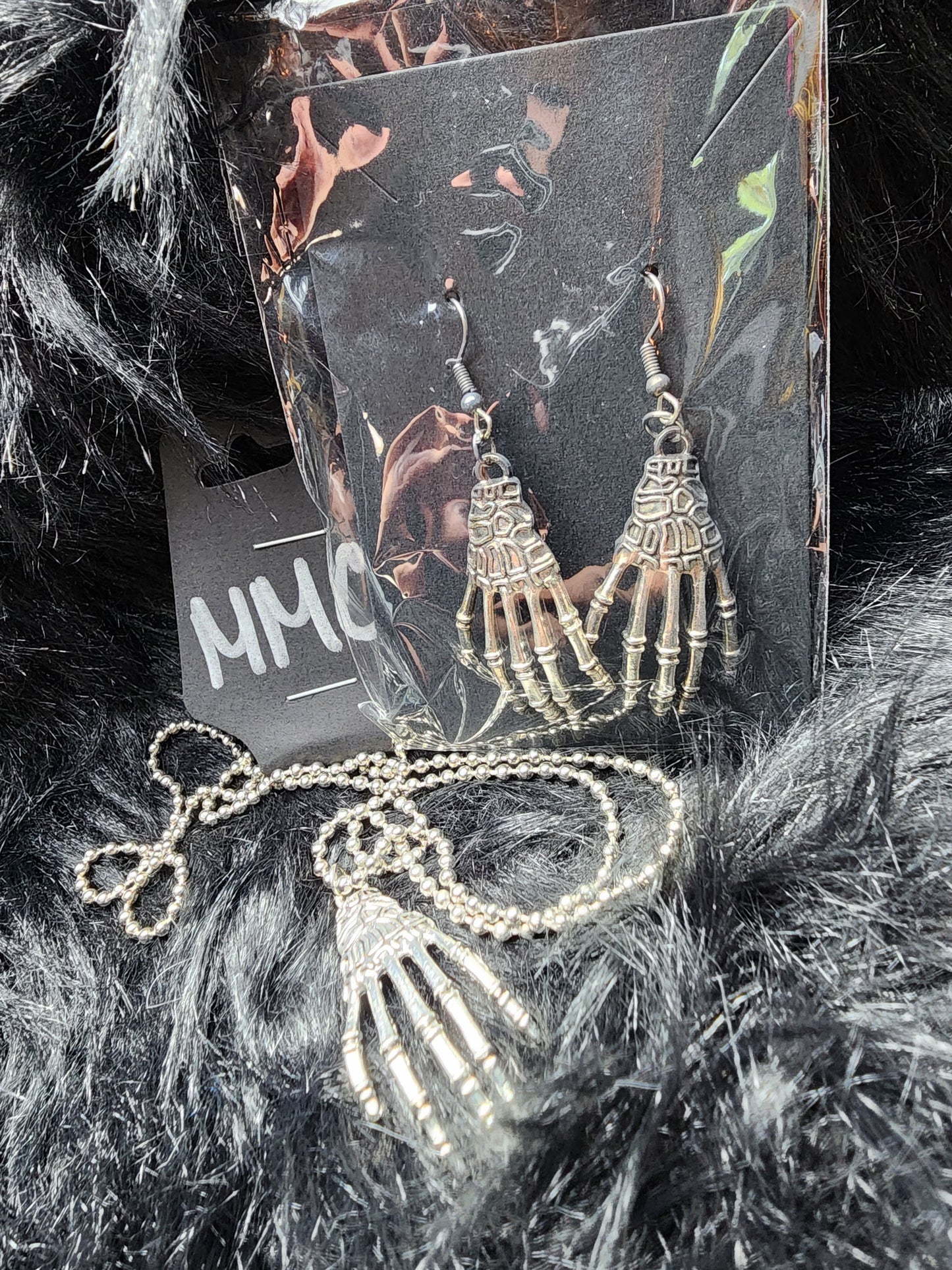 Skeleton Hand Emo Oddities Necklace