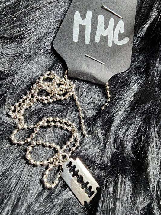 Oddity Razor Charm Necklace