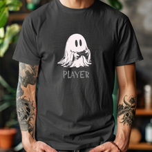 Load image into Gallery viewer, Custom Ghost Gamer Player Graphic Tee Grunge Gothic Emo Kid Men Women Unisex T Shirt
