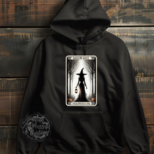 Load image into Gallery viewer, Custom Tarot 1692 Witch Graphic Gilden Hoodie Grunge Gothic Emo Kid Adult Unisex T Shirt Sweater Pull Over Sweatshirt
