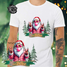 Load image into Gallery viewer, Custom Christmas Santa Ask Your Mom if I&#39;m Real Graphic Tee Grunge Gothic Emo Kid Men Women Unisex T Shirt
