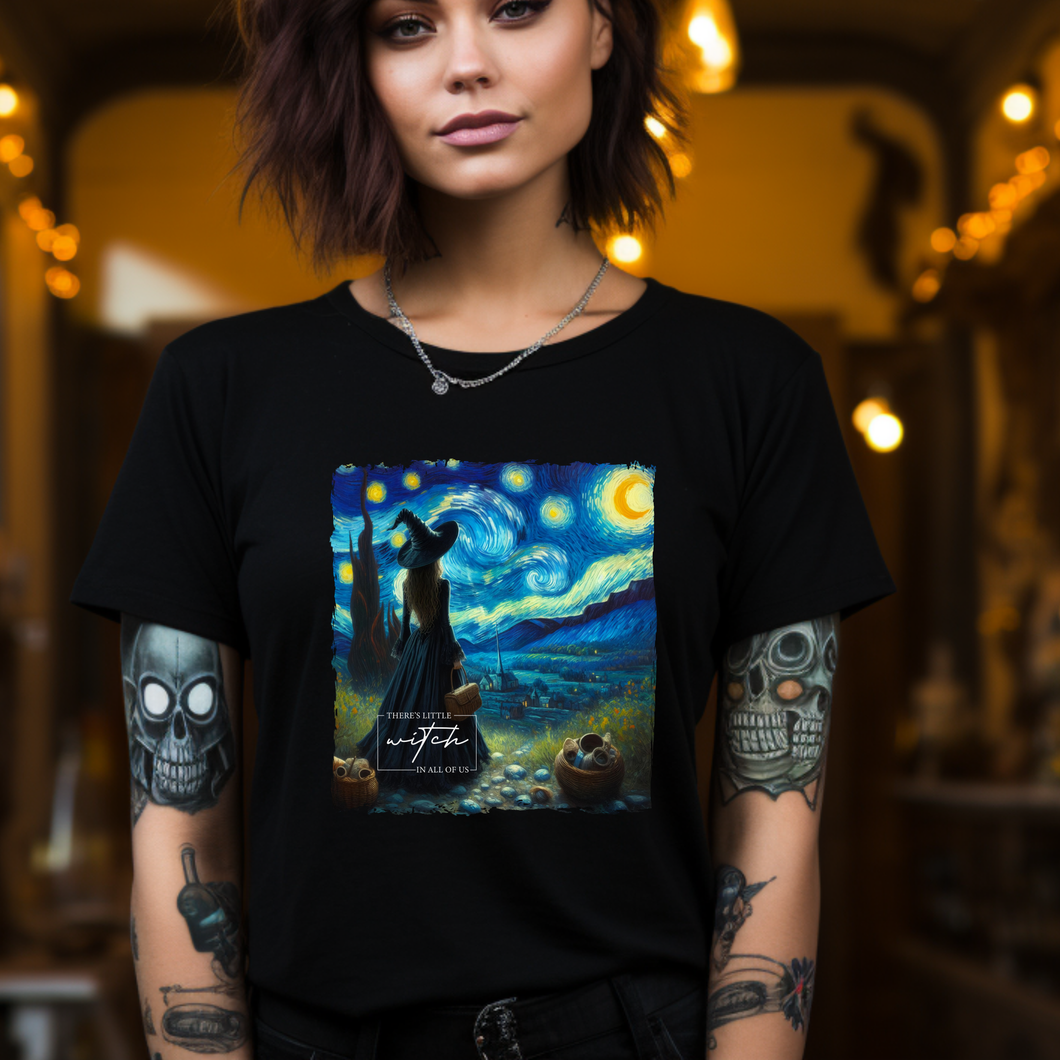 Custom Celestial Von Witch Graphic Tee Grunge Gothic Emo Kid Men Women Unisex T Shirt