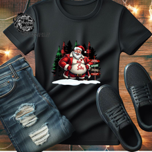 Load image into Gallery viewer, Custom Christmas Santa Abs of Jolly Graphic Tee Grunge Gothic Emo Kid Men Women Unisex T Shirt
