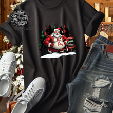 Load image into Gallery viewer, Custom Christmas Santa Abs of Jolly Graphic Tee Grunge Gothic Emo Kid Men Women Unisex T Shirt
