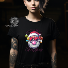 Load image into Gallery viewer, Custom Santa Balls Deep in Christmas Graphic Tee Grunge Gothic Emo Kid Men Women Unisex T Shirt
