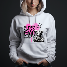 Load image into Gallery viewer, Custom Graphic Pink Bear Elder Emo Tee Hoodie Grunge Gothic Emo Kid T Shirt Sweater Pull Over Sweatshirt
