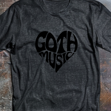 Load image into Gallery viewer, Custom Goth Music Heart Graphic Tee Grunge Gothic Emo Kid T Shirt
