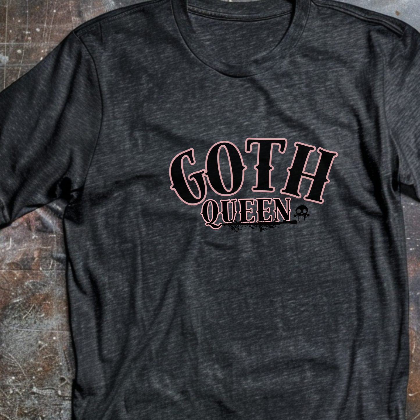 Custom Goth Queen Graphic Tee Grunge Gothic Emo Kid T Shirt