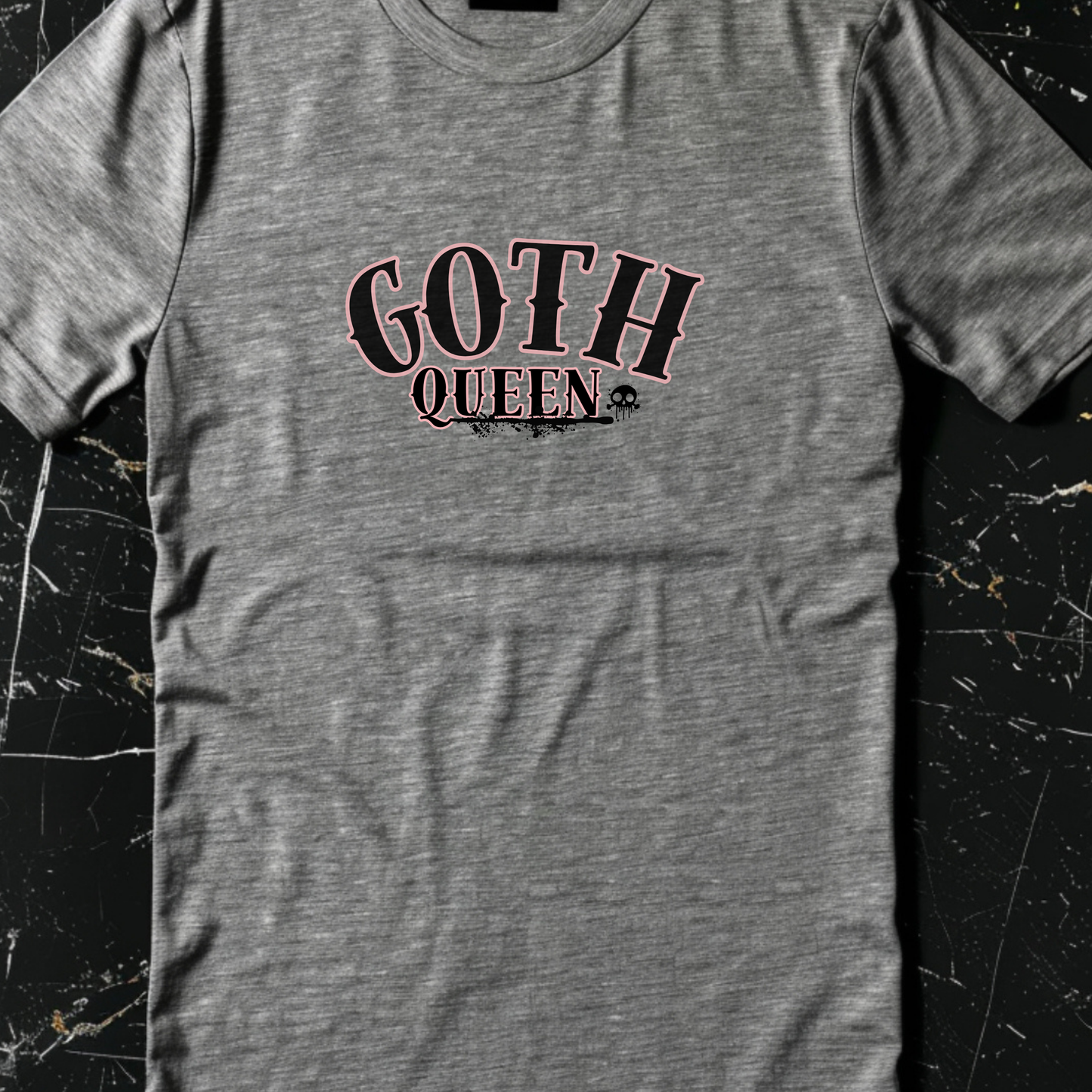 Custom Goth Queen Graphic Tee Grunge Gothic Emo Kid T Shirt