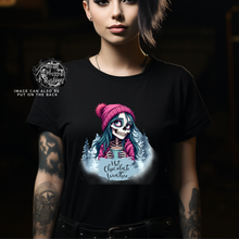 Load image into Gallery viewer, Custom Christmas Hot Chocolate Weather Grunge Gothic Emo Kid Men Women Unisex T Shirt
