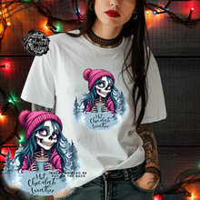 Load image into Gallery viewer, Custom Christmas Hot Chocolate Weather Grunge Gothic Emo Kid Men Women Unisex T Shirt
