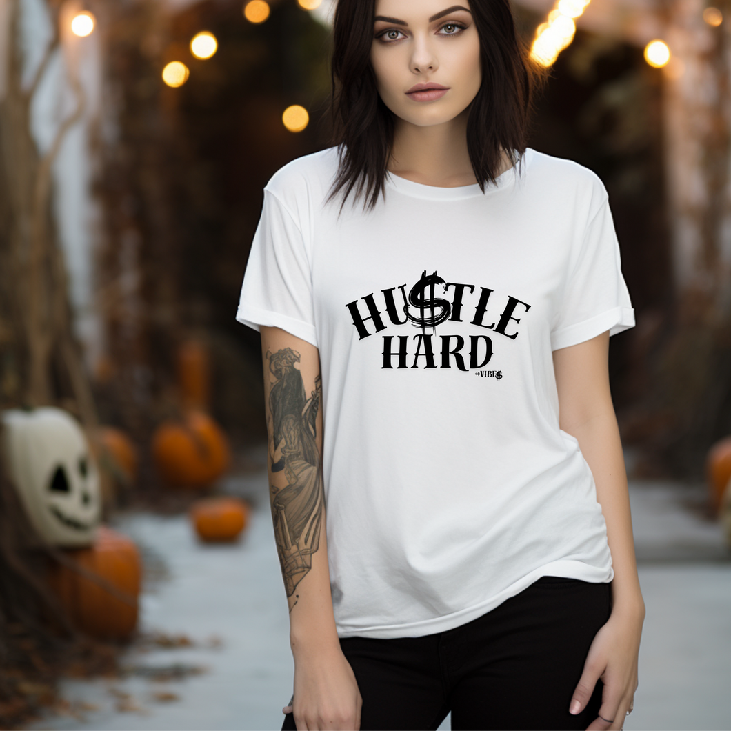 Custom Hustle Hard Hashtag Vibes Graphic Tee Grunge Gothic Emo Kid T Shirt