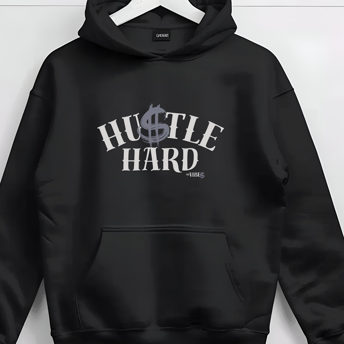 Hustle Hard Vibes Graphic Hoodie