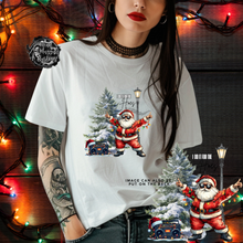 Load image into Gallery viewer, Custom Christmas Santa I Do It For the Hoes Graphic Tee Grunge Gothic Emo Kid Men Women Unisex T Shirt
