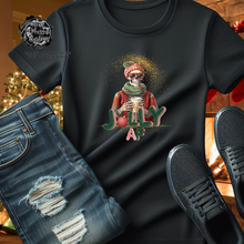 Load image into Gallery viewer, Custom Christmas Skeleton Ugly Sweater Skull Skully Jolly AF Graphic Tee Grunge Gothic Emo Kid Men Women Unisex T Shirt
