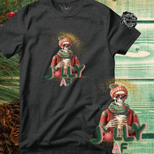 Load image into Gallery viewer, Custom Christmas Skeleton Ugly Sweater Skull Skully Jolly AF Graphic Tee Grunge Gothic Emo Kid Men Women Unisex T Shirt
