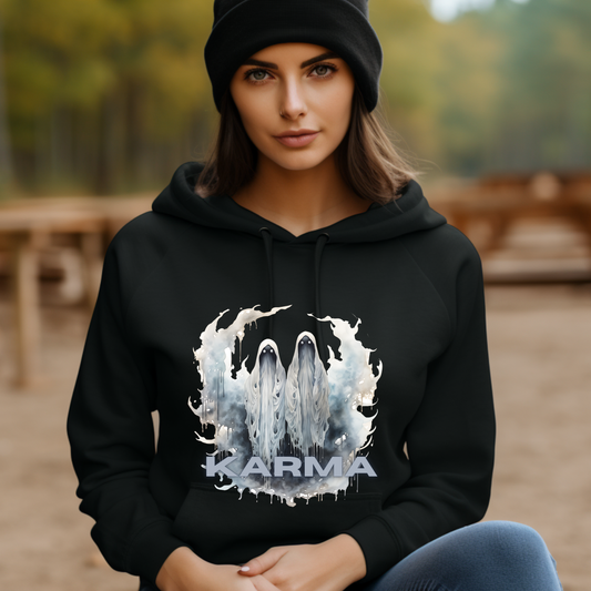 Graphic Karma Ghost Gothic Hoodie