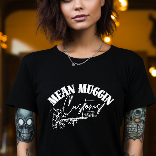 Mean Muggin Customs Merch Graphic Tee Grunge Gothic Emo Kid T Shirt