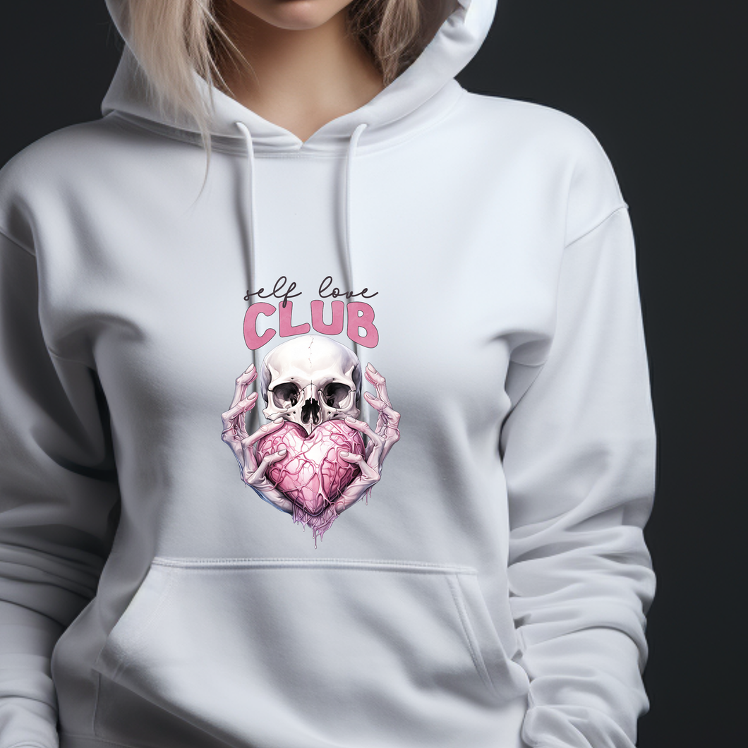 Custom Graphic Self Love Tee Hoodie Grunge Gothic Emo Kid T Shirt Sweater Pull Over Sweatshirt